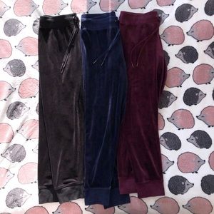 3 Set of Champion Velvet Joggers